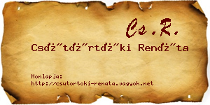Csütörtöki Renáta névjegykártya